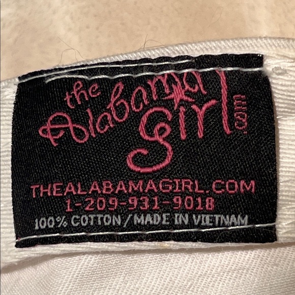 🦋 WHITE/GRAY CRYSTAL EMBELLISHED 100% COTTON ELASTIC BACK BUTTERFLY HAT CAP - Picture 12 of 12